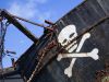 Piratska vlajka na lodi_nahled