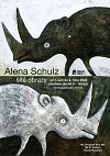Plakát k výstavě Aleny Schulz s názvem Šité obrazy
