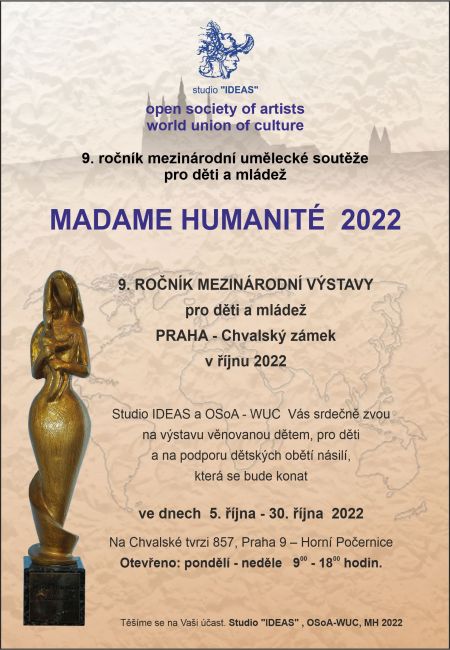 Plakát k výstavě Madamé Humanité